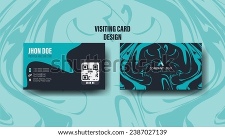 Visiting card design abstract form is a creative and modern design that uses abstract shapes and colors to create a unique and eye-catching design.