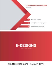Visiting card design in eps format easy to customise 