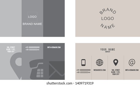 Visiting card design set Template