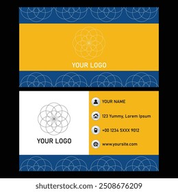 Visiting Card Design Using Corporate Colours Can Be Used For Printing
