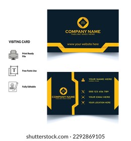 visiting card design vector and free