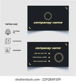 visiting card design vector and free