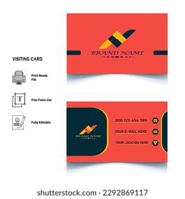 visiting card design vector and free
