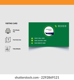 visiting card design vector and free