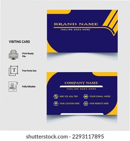 visiting card design vector and Free vector business card set creative, clean business card template