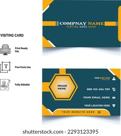 visiting card design vector free