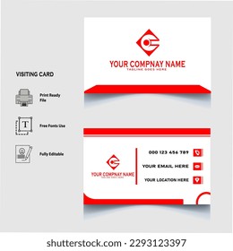visiting card design vector free