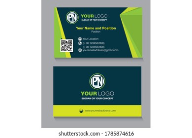 Tarjeta visitante de diseño vectorial