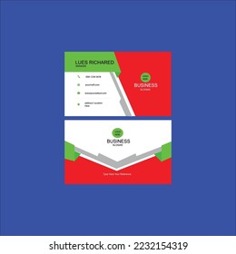 Visiting card for real business man and business slogan
