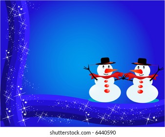 Visiting - card - Snowman