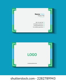 visiting card template and business card