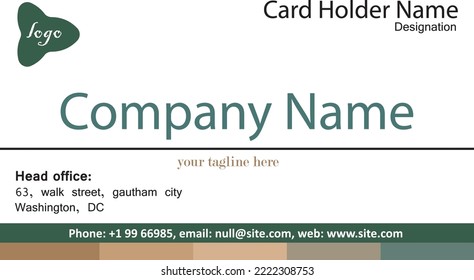 visiting card template high quality, asthetic design , quality card , premium look, vector file