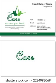 visiting card template high quality, asthetic design , quality card , premium look, vector fiile green blue, shades