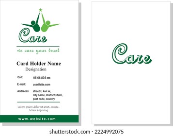 visiting card template high quality, asthetic design , quality card , premium look, vector fiile green blue, shades