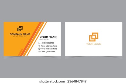 plantilla de tarjeta de visita moderna creativa