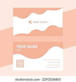 Visiting card vector design template.