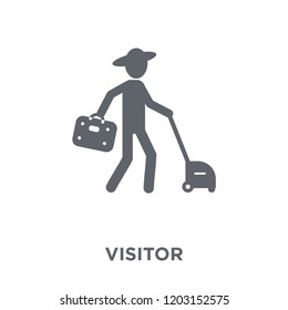 Visitor icon. Visitor design concept from  collection. Simple element vector illustration on white background.
