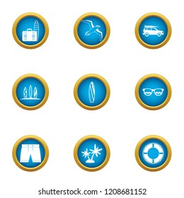 Visitor icons set. Flat set of 9 visitor vector icons for web isolated on white background