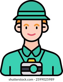 Visitor Line vector Icon Design