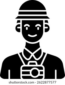 Línea de visitantes Vector Icon Design