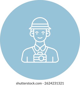 Vektordesign der Besucherzeile