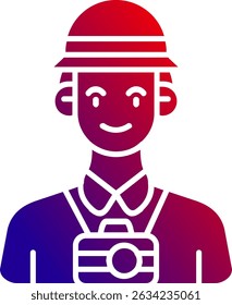 Vektordesign der Besucherzeile