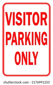 Visitor Parking Sign - Reserved Parking