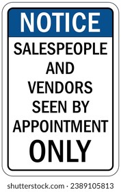 Visitor security sign and labels
