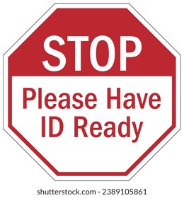 Visitor security sign and labels