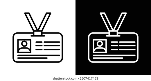 Visitor thin line vector icon set.