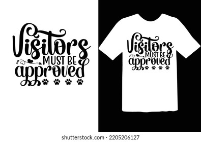 Visitors must be approved svg design