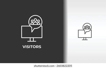 Visitors Vector, Icon Or Logo Sign Isolated Symbol Illustration