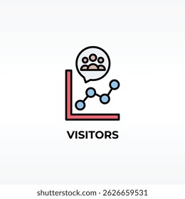Vector De Visitantes, Icono O Logotipo Ilustración De Símbolo Aislado