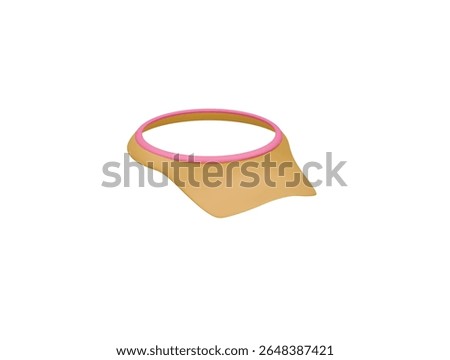 visor cap icon 3d illustration render