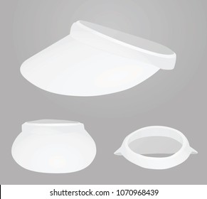 Visor cap. vector illustration