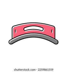 visor hat golf player color icon vector. visor hat golf player sign. isolated symbol illustration