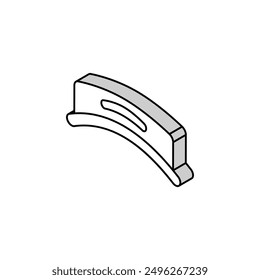 visor hat golf player isometric icon vector. visor hat golf player sign. isolated symbol illustration