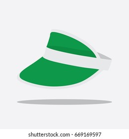 Visor icon, vector illustration design. Hats collection.