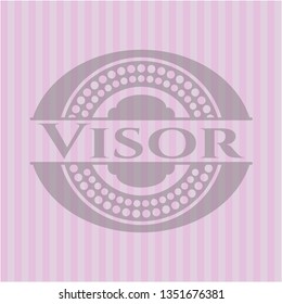 Visor vintage pink emblem