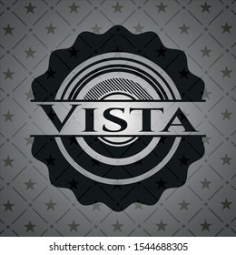 Vista dark emblem. Vector Illustration. Detailed.