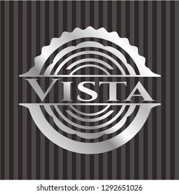 Vista silvery shiny badge