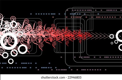 Visual art in black colour background	