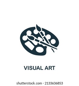 Visual Art Icon. Monochrome Simple Icon For Templates, Web Design And Infographics