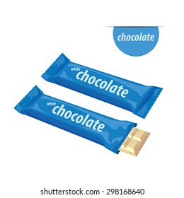 visual of blue  wrap plastic foil packet, packaging or wrapper for biscuit, wafer, crackers, sweets, chocolate bar, candy bar, snacks. 1