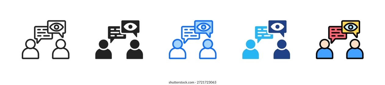 Visual Brand Language Icon Set Multiple Style Collection