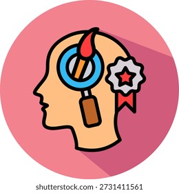 Ilustración vectorial isométrica del icono de marca visual