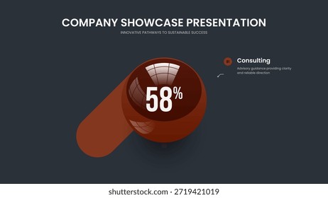 Diseño de presentación de diapositivas de gráfico de un paso. Ilustración vectorial de Plantilla de diapositivas de desarrollo elegante. Lanzamiento del proyecto 1 Diagrama de opciones Diseño de presentación.