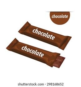 visual of brown  wrap plastic foil packet, packaging or wrapper for biscuit, wafer, crackers, sweets, chocolate bar, candy bar, snacks. 1