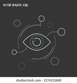 Visual communication icon line element. Vector illustration of visual communication icon line isolated on clean background for your web mobile app logo design.