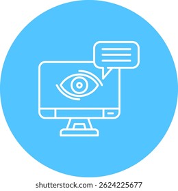 Visual communication Line vector Icon Design